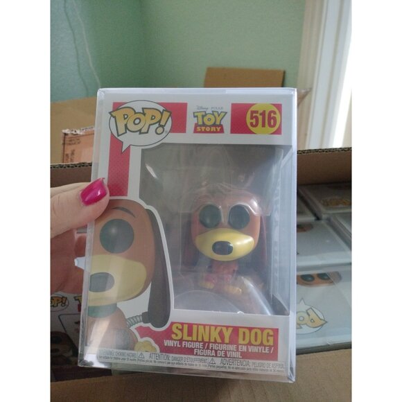 Funko Pop! Vinyl: Pixar Toy Story Slinky Dog #516 In Pop Protector - Picture 5 of 5